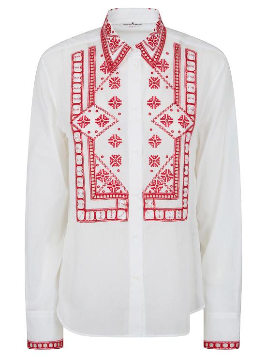 26SS 에르마노 설비노 셔츠 D482K321 RGWJ B4829 FDO OTTICO WHITE