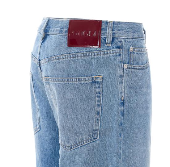 26SS 구찌 스트레이트 팬츠 861309 XDDD24009 Blue - GUCCI