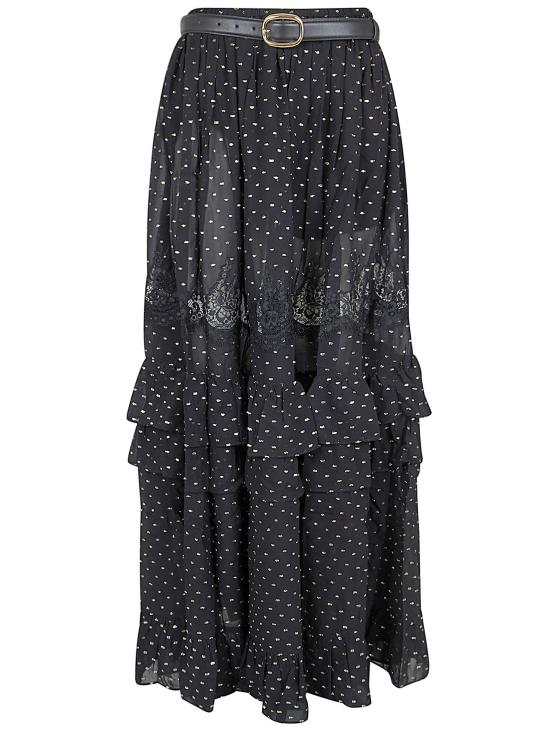 26SS 셀프 포트레이트 스커트 RS26 196XSK BLACK