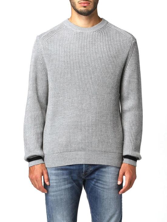  알마니 긴팔 티셔츠 6KZM2U 3907 GRIGIO GREY