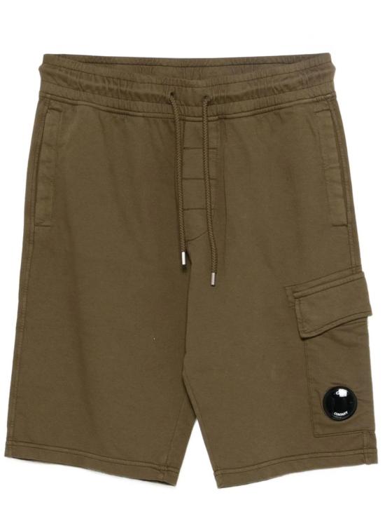 26SS 씨피 컴퍼니 라이트 플리스 카고 렌즈 스웨트쇼츠 RCCMSB704A002246G 683 GREEN