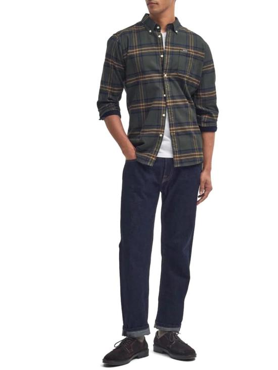  바버 긴팔 셔츠 MSH5035 MSHOL51 GREEN - BARBOUR