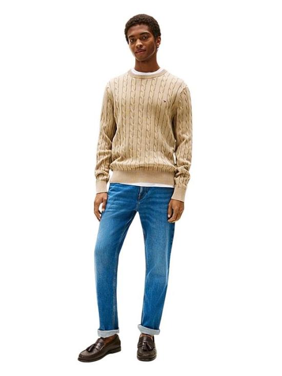 25FW 타미힐피거 긴팔 티셔츠 MW0MW39524 RBT BEIGE - TOMMY HILFIGER