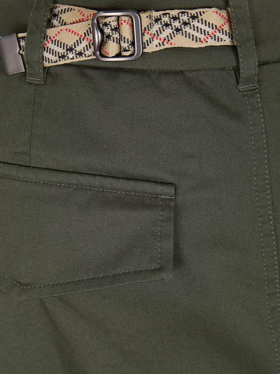 26SS 버버리 체크 개버딘 카고 트라우저 8118420 MARROW BROWN - BURBERRY