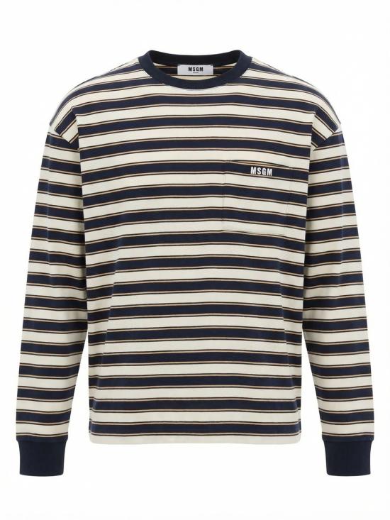 26SS 엠에스지엠 탑 4040MM115D 267019 02 OFF WHITE BLUE