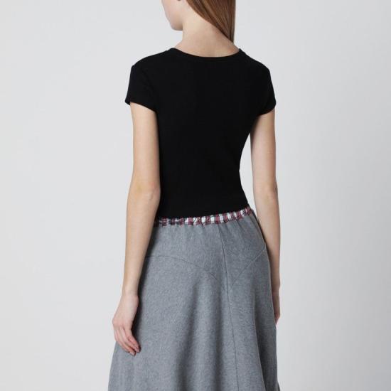 26SS 비비안웨스트우드 반팔 티셔츠 1G010019 J009C N401 BLACK DOM - VIVIENNE WESTWOOD