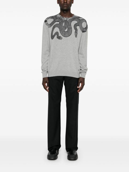  저스트까발리 스웨터 77OAFM36 CMF13 829 GRIGIO CHIARO - JUST CAVALLI