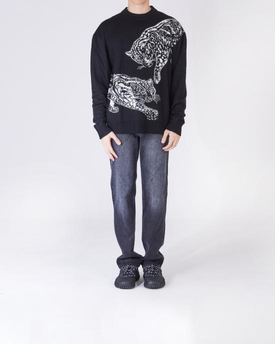  저스트까발리 스웨터 77OAFM40 CMN78 QS8 NERO MULTI - JUST CAVALLI