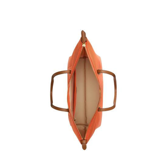 26SS 랄프 로렌 토트백 431916737050 DUSK ORANGE LAUREN TAN - RALPH LAUREN