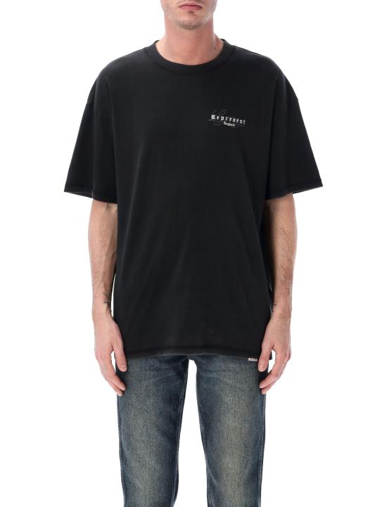 26SS 리프레젠트 폴로 티셔츠 MLM100178 06 VINTAGE BLACK