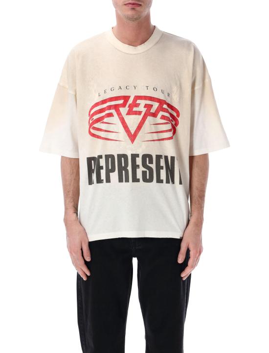 26SS 리프레젠트 폴로 티셔츠 MLM100176 30 WASHED ECRU