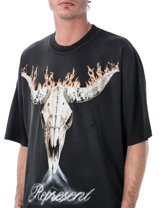 26SS 리프레젠트 폴로 티셔츠 MLM100592 04 STAINED BLACK - REPRESENT