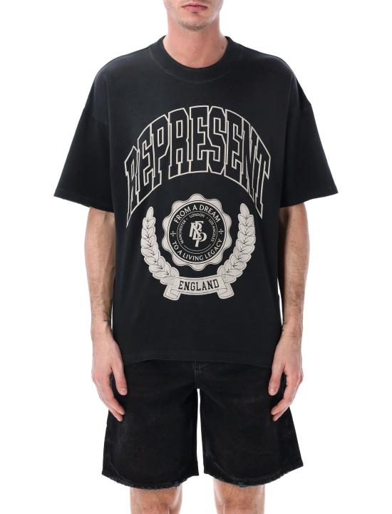 26SS 리프레젠트 폴로 티셔츠 MLM100170 04 STAINED BLACK