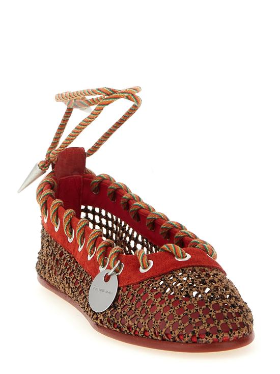 26SS 키코 코스타디노브 플랫 슈즈 KKWSS26FT04139 Red - KIKO KOSTADINOV