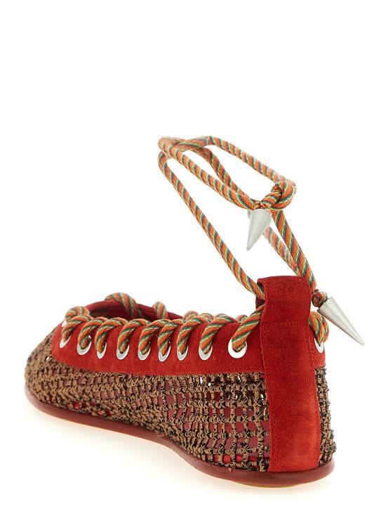 26SS 키코 코스타디노브 플랫 슈즈 KKWSS26FT04139 Red - KIKO KOSTADINOV