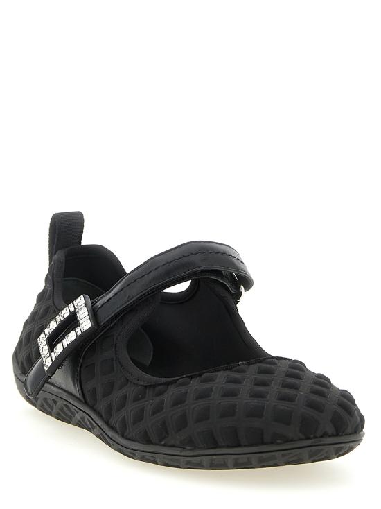 26SS 로저비비에 플랫 슈즈 RVW79344120NYEB999 Black - ROGER VIVIER