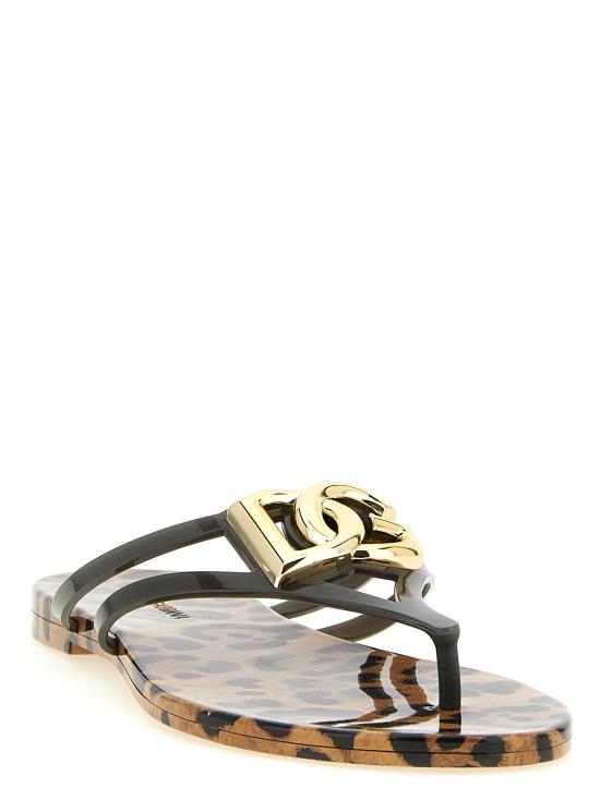 26SS 돌체앤가바나 러버 비치웨어 슬라이드 CW2418AY850HY13M Multicolor - DOLCE & GABBANA