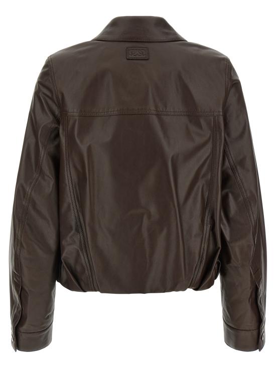 26SS 로에베 가죽 자켓 S540Y34L963110 Brown - LOEWE