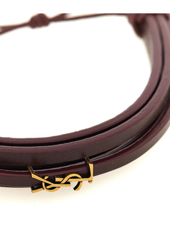 26SS 생로랑 팔찌 820441AAF946195 Bordeaux - SAINT LAURENT