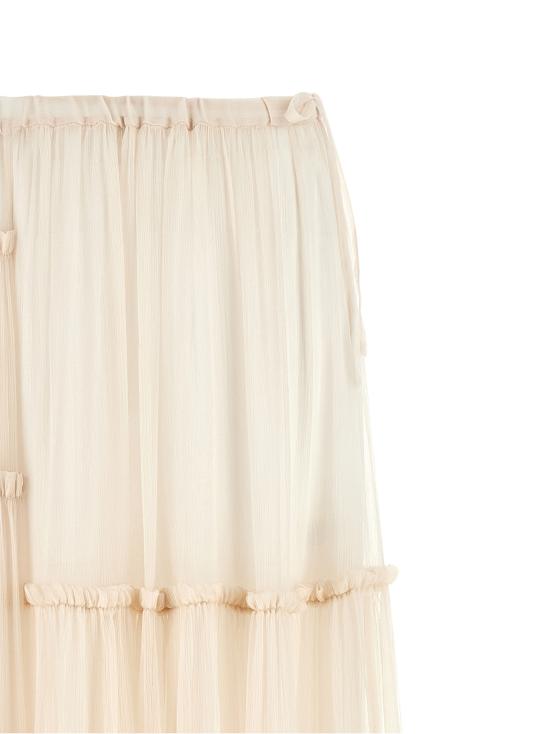 26SS 드리스 반 노튼 숏 스커트 26101084230405 Beige - DRIES VAN NOTEN
