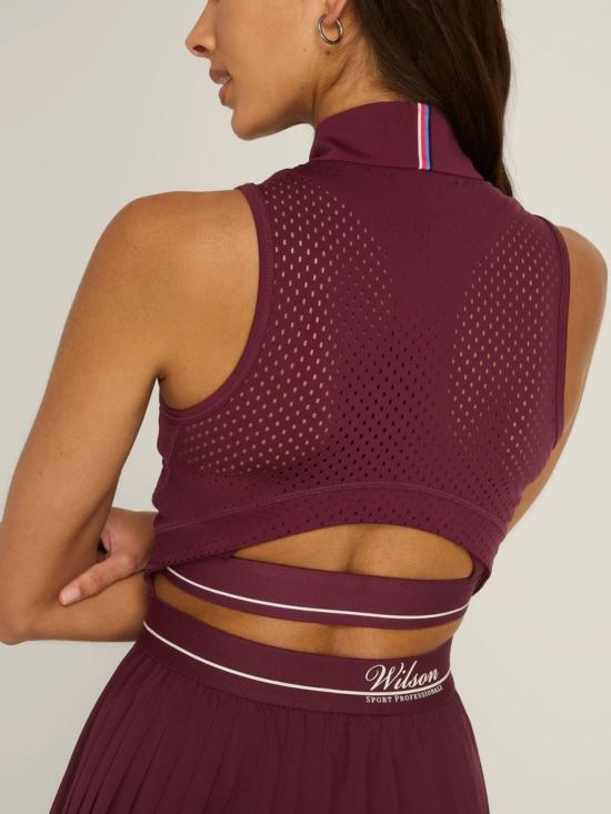 26SS 윌슨 미디 원피스 WW00481531WIE PORTROYALE Bordeaux - WILSON