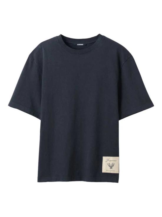26SS 자크뮈스 반팔 티셔츠 26ETSM00624AJ00045 ROSEMARY LABEL DARK NAVY 3EO