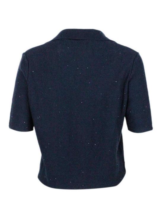 26SS 파비아나 필리피 탑 MAD276F514D2735146 Blue - FABIANA FILIPPI