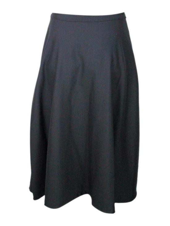 25FW 애드 미디 스커트 12AWLW758506 Black - ADD