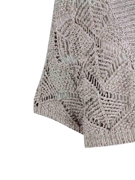 26SS 안토넬리 피렌체 탑 PEONIA41767Q40704 Beige - ANTONELLI FIRENZE