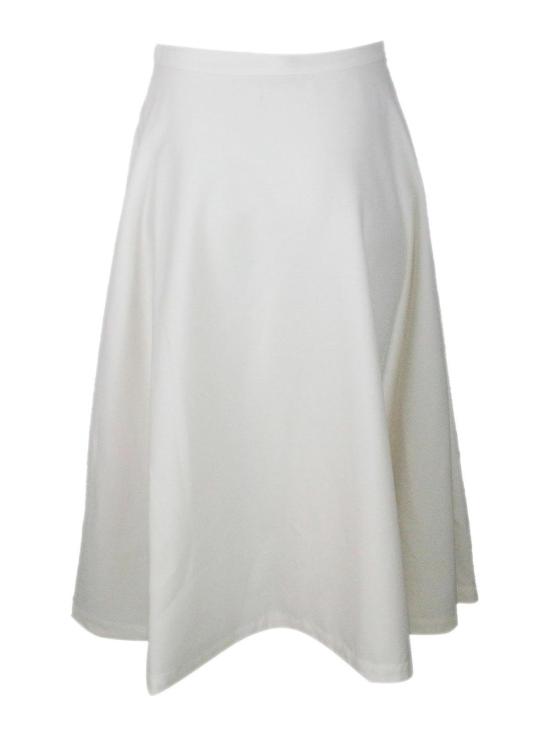 25FW 애드 미디 스커트 12AWLW751016 White - ADD