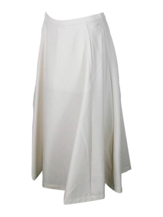 25FW 애드 미디 스커트 12AWLW751016 White - ADD