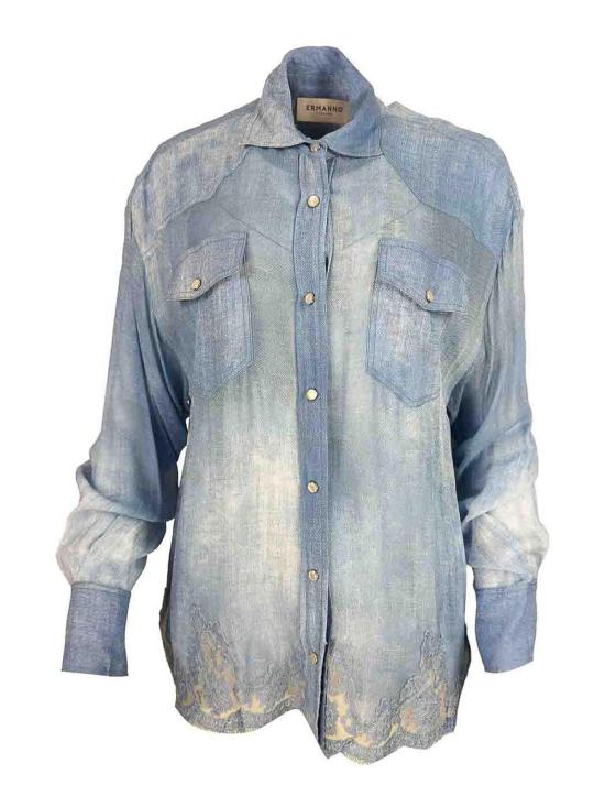 26SS 에르마노 피렌제 셔츠 D48EK021EB5MF156 Light Blue