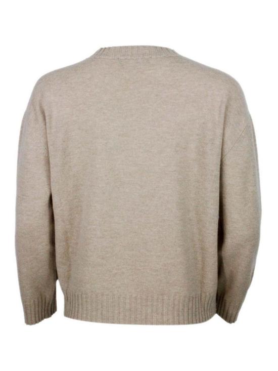 25FW 파비아나 필리피 플래티넘 스웨터 MAD215F028L5170158 Beige - FABIANA FILIPPI