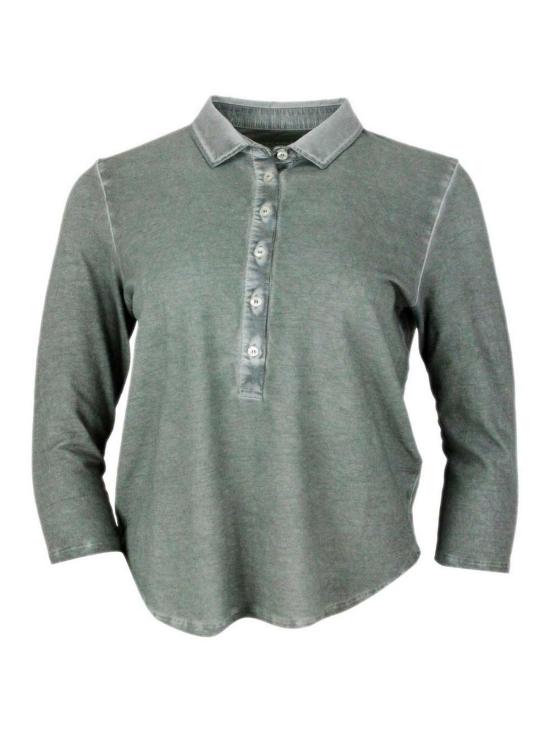 26SS 플루마나크 폴로 티셔츠 00W311031F31 Green