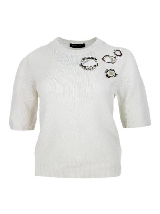25FW 파비아나 필리피 플래티넘 스웨터 MAD215F490L53725 White
