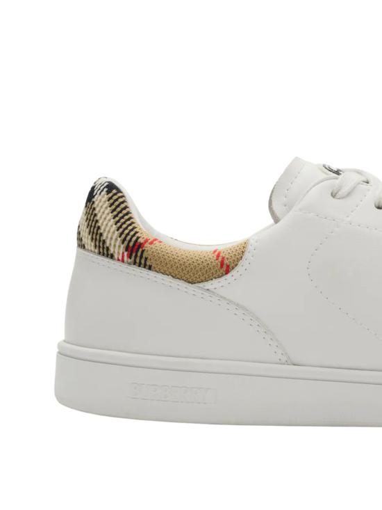 26SS 버버리 레더 세트 스니커즈 8118850 A1464 White - BURBERRY