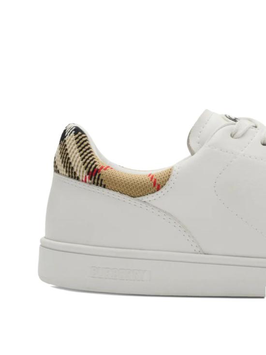 26SS 버버리 레더 세트 스니커즈 8118850 A1464 White - BURBERRY