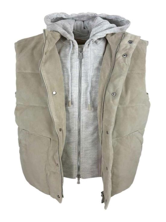 26SS 일레븐티 베스트 M75GILL05PEL0M03002 Beige - ELEVENTY