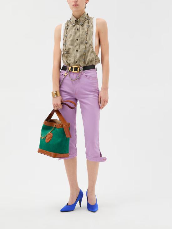 26SS 베르사체 데님 팬츠 1023741 1A178711DB20 Lilac - VERSACE