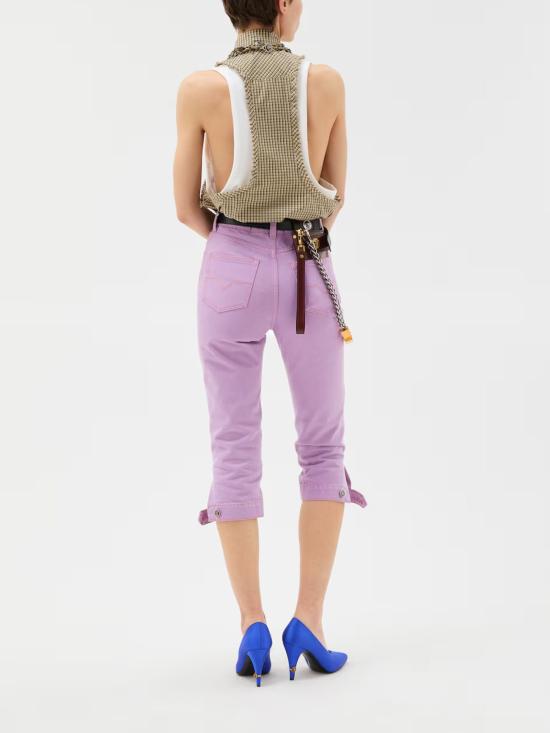 26SS 베르사체 데님 팬츠 1023741 1A178711DB20 Lilac - VERSACE