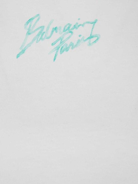 26SS 발망 반팔 티셔츠 GF1EE005BD40GXF White - BALMAIN