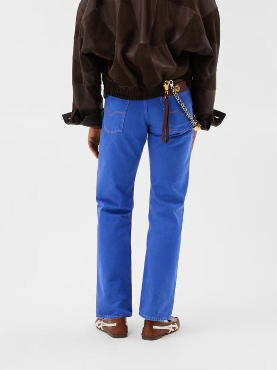 26SS 베르사체 데님 팬츠 1024569 1A178711DB10 Denim scuro - VERSACE