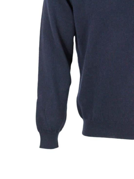 25FW 필리포 드 로렌티스 스웨터 DV1MLCA12R891 Blue - FILIPPO DE LAURENTIIS