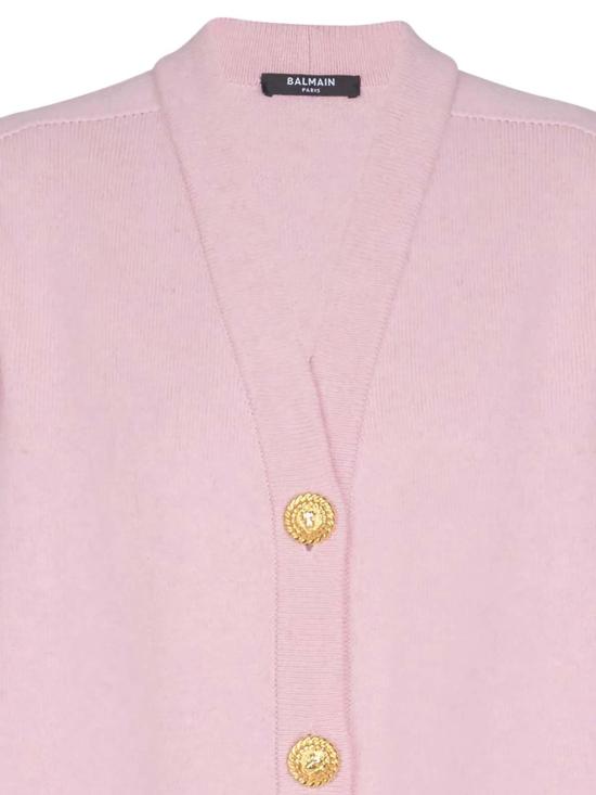 26SS 발망 가디건 GF1KO003KI874HR Pink - BALMAIN