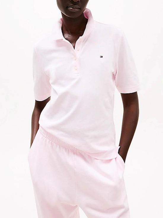  타미힐피거 폴로 티셔츠 WW0WW43224TOG Light Pink - TOMMY HILFIGER