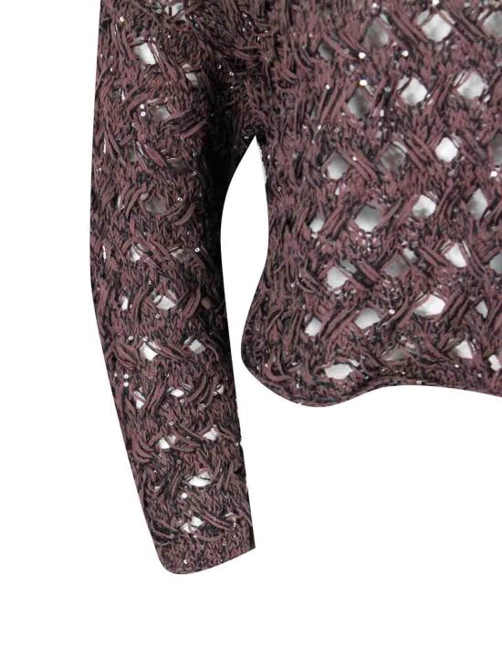 26SS 안토넬리 피렌체 탑 CALENDULA41788QB6 Dark Brown - ANTONELLI FIRENZE