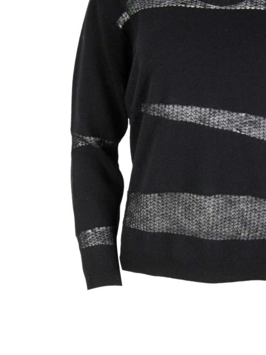 25FW 파비아나 필리피 플래티넘 모헤어 스웨터 MAD225F507L640825 Black - FABIANA FILIPPI