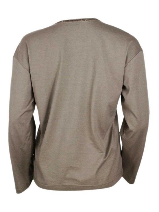 26SS 파비아나 필리피 반팔 티셔츠 JED225F862L6961271 Brown - FABIANA FILIPPI