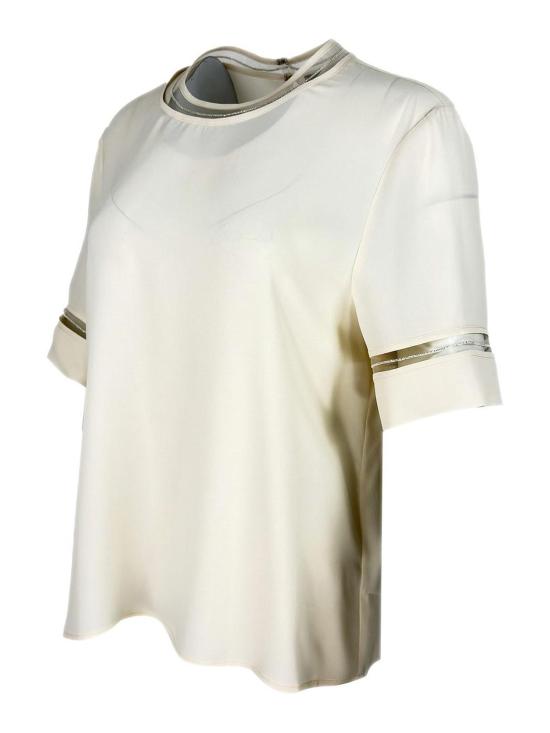 26SS 파비아나 필리피 반팔 티셔츠 TPD266F289L7750145 Cream - FABIANA FILIPPI