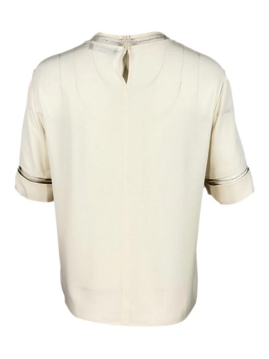 26SS 파비아나 필리피 반팔 티셔츠 TPD266F289L7750145 Cream - FABIANA FILIPPI